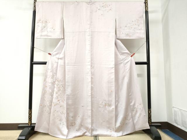 平和屋着物●訪問着　総刺繍　吹き寄せ舞花文　金糸　正絹　逸品　CABE2285yc 平和屋着物○訪問着 総刺繍 吹き寄せ舞花文 金糸 正絹 逸品 CABE2285yc