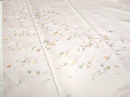 平和屋着物●訪問着 総刺繍 吹き寄せ橘花文 金糸 正絹 逸品 CAAZ3574yc