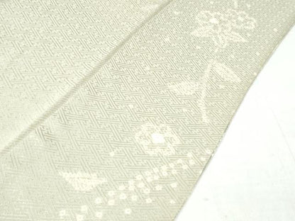 平和屋着物●上質な小紋　絞り　草花文　正絹　逸品　CAAZ3576yc