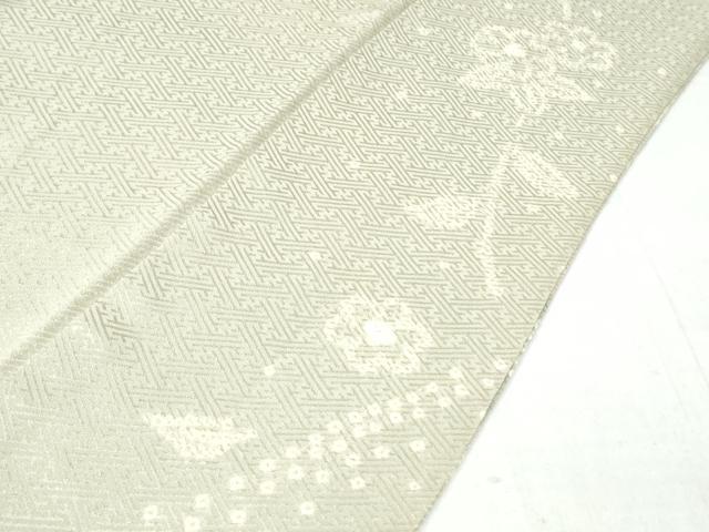 平和屋着物●上質な小紋　絞り　草花文　正絹　逸品　CAAZ3576yc