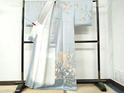 平和屋着物●創業460年・千總　訪問着　貝桶枝花文　暈し染め　金彩　高島屋扱い　正絹　逸品　CAAZ3579yc