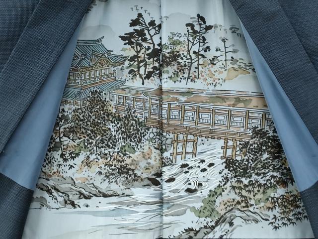 平和屋着物●男性　本場大島紬　アンサンブル　100亀甲　総詰め　正絹　逸品　CAAZ3581yc