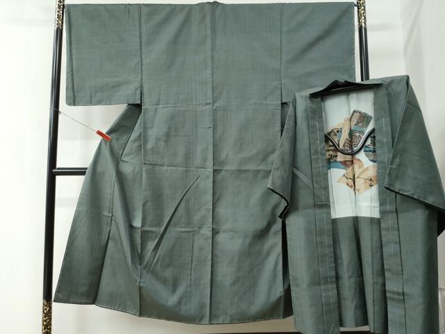 平和屋着物●男性 本場大島紬 アンサンブル 80亀甲 総詰め 正絹 逸品 未使用 CAAZ3582yc