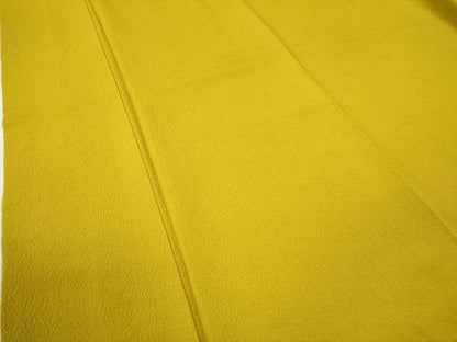 平和屋着物●上質な色無地 黄金色 正絹 逸品 CAAZ3612yc