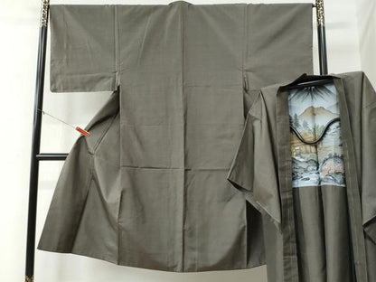 平和屋着物●男性 本場大島紬 アンサンブル 80亀甲 総詰め 正絹 逸品 未使用 CAAZ3622yc