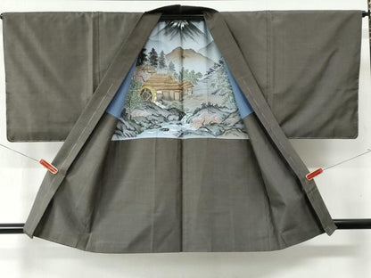 平和屋着物●男性 本場大島紬 アンサンブル 80亀甲 総詰め 正絹 逸品 未使用 CAAZ3622yc
