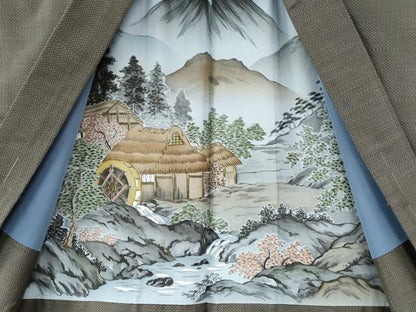 平和屋着物●男性 本場大島紬 アンサンブル 80亀甲 総詰め 正絹 逸品 未使用 CAAZ3622yc