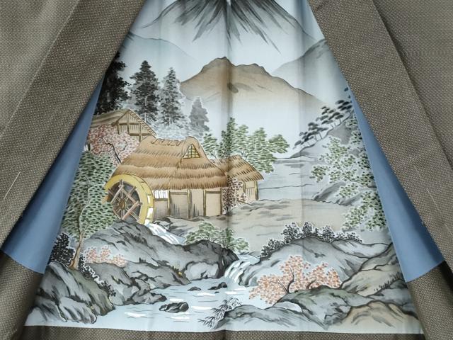 平和屋着物●男性 本場大島紬 アンサンブル 80亀甲 総詰め 正絹 逸品 未使用 CAAZ3622yc
