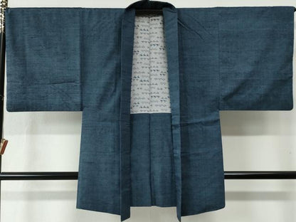 平和屋着物●男性 紬 アンサンブル 霞文 正絹 逸品 CAAZ3623yc