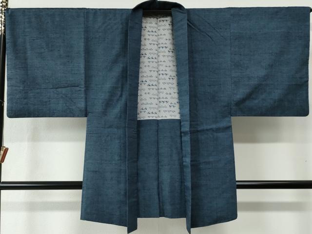 平和屋着物●男性 紬 アンサンブル 霞文 正絹 逸品 CAAZ3623yc