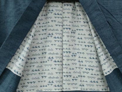 平和屋着物●男性 紬 アンサンブル 霞文 正絹 逸品 CAAZ3623yc