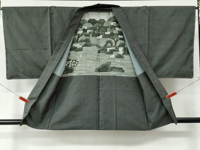 平和屋着物●男性　本場大島紬　アンサンブル　80亀甲　総詰め　正絹　逸品　未使用　CAAZ3624yc