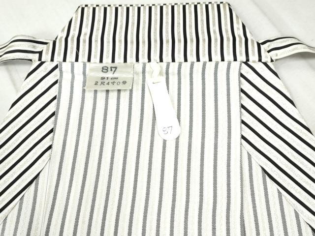 平和屋着物○男性 行灯袴 間道 銀糸 CAAZ3636yc