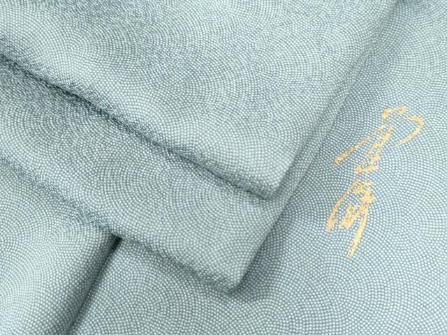 平和屋着物●江戸小紋 作家物 鮫小紋柄 正絹 逸品 CAAZ3657yc