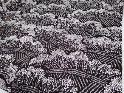 平和屋着物●訪問着　総絞り　刺繍　草花文　金彩　正絹　逸品　CAAZ3673yc