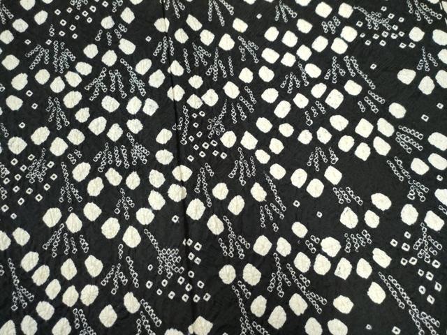 平和屋着物○訪問着 総絞り 枝蕾 黒地 正絹 逸品 CAAZ3674yc