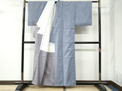 平和屋着物●本場結城紬 重要無形文化財 色無地 紅碧色 正絹 逸品 CAAZ3704yc