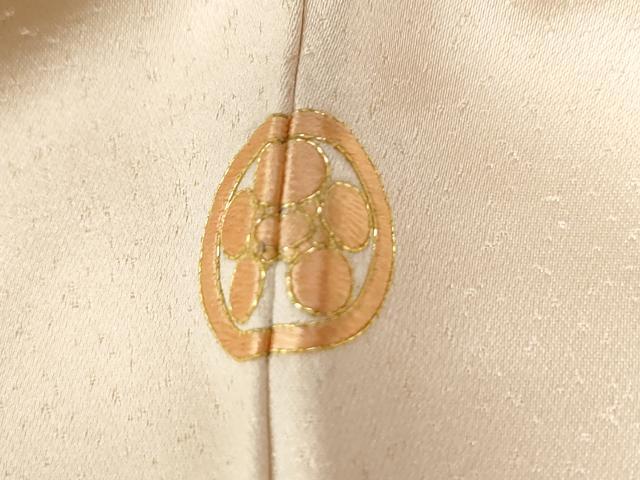 平和屋着物●訪問着　駒刺繍　浜松枝垂れ花唐草文　金彩　正絹　逸品　CAAZ3723yc