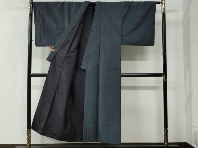平和屋着物●男性 紬 アンサンブル 80亀甲 正絹 逸品 CAAZ3724yc