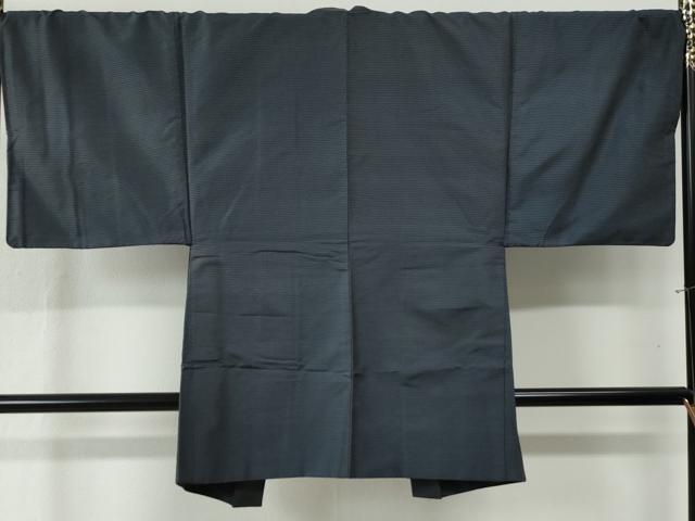 平和屋着物●男性 紬 アンサンブル 80亀甲 正絹 逸品 CAAZ3724yc