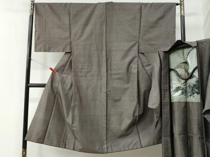 平和屋着物●男性　本場大島紬　アンサンブル　吉祥文　正絹　逸品　CAAZ3725yc