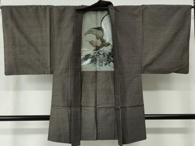 平和屋着物●男性　本場大島紬　アンサンブル　吉祥文　正絹　逸品　CAAZ3725yc
