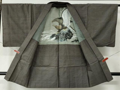 平和屋着物●男性　本場大島紬　アンサンブル　吉祥文　正絹　逸品　CAAZ3725yc
