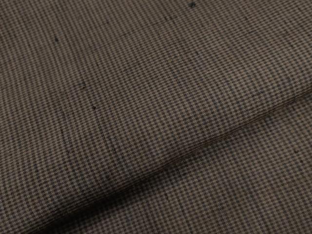 平和屋着物●男性　紬　格子柄　正絹　逸品　CAAZ3750yc