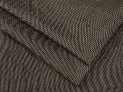 平和屋着物●男性　紬　格子柄　正絹　逸品　CAAZ3750yc