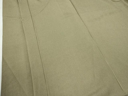 平和屋着物●江戸小紋 万筋 藍媚茶色×白橡色 正絹 逸品 CAAZ3765yc
