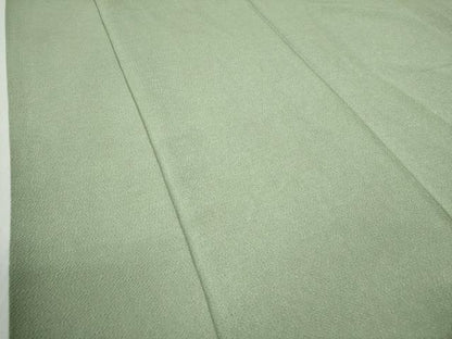 平和屋着物●上質な色無地　裏葉柳色　鬼しぼ縮緬　ますいわ屋扱い　正絹　逸品　CAAZ3769yc