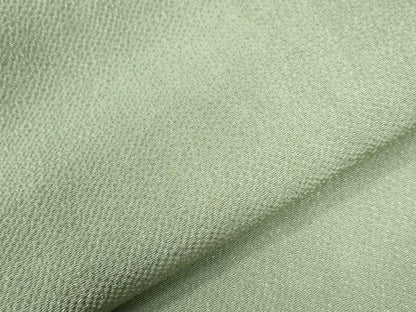 平和屋着物●上質な色無地　裏葉柳色　鬼しぼ縮緬　ますいわ屋扱い　正絹　逸品　CAAZ3769yc