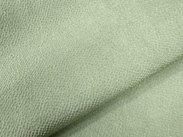 平和屋着物●上質な色無地　裏葉柳色　鬼しぼ縮緬　ますいわ屋扱い　正絹　逸品　CAAZ3769yc