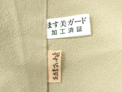 平和屋着物●上質な色無地　木蘭色　ますいわ屋扱い　正絹　逸品　CAAZ3771yc