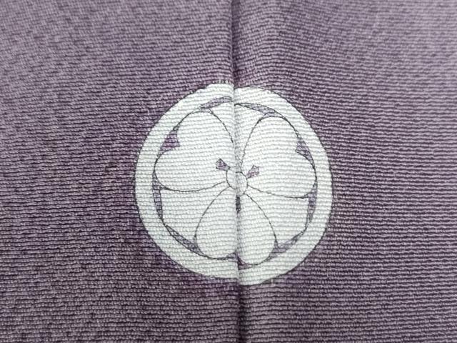 平和屋着物●上質な色無地　葡萄鼠色　正絹　逸品　CAAZ3772yc