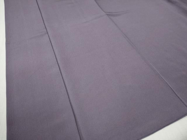 平和屋着物●上質な色無地　葡萄鼠色　正絹　逸品　CAAZ3772yc