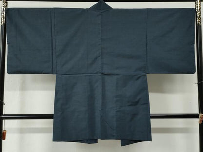 平和屋着物●男性　本場大島紬　アンサンブル　格子　証紙付き　正絹　逸品　CAAZ3777yc