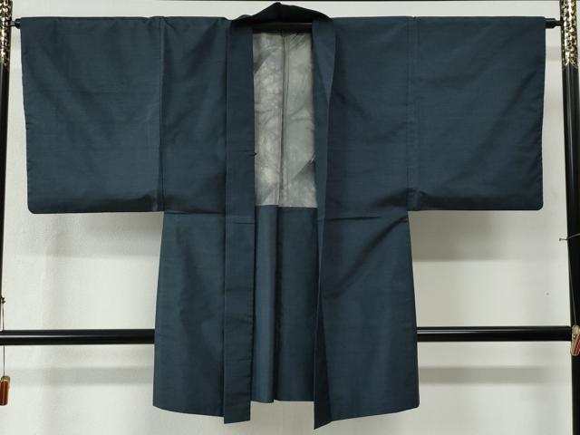 平和屋着物●男性　本場大島紬　アンサンブル　格子　証紙付き　正絹　逸品　CAAZ3777yc