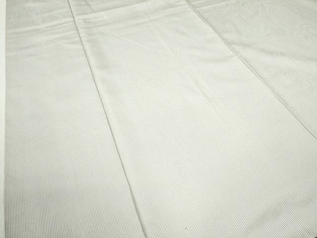 平和屋着物●上質なお召　縞　ロング丈　正絹　逸品　CAAZ3779yc