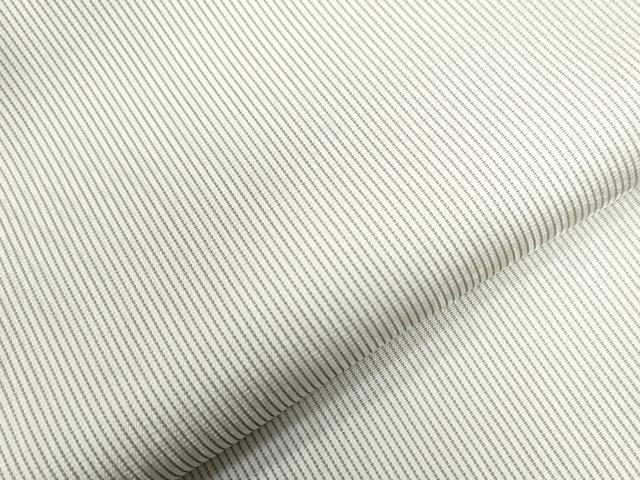 平和屋着物●上質なお召　縞　ロング丈　正絹　逸品　CAAZ3779yc
