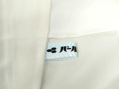 平和屋着物●上質なお召　縞　ロング丈　正絹　逸品　CAAZ3779yc