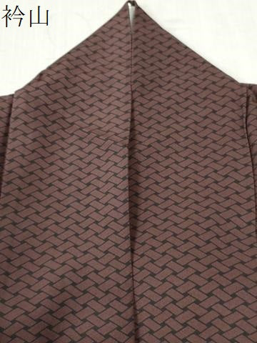 平和屋着物●上質な小紋　網目文　黒地　正絹　逸品　CAAZ3816yc