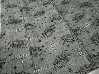 平和屋着物●上質な紬　宝尽くし　正絹　逸品　CAAZ3824yc