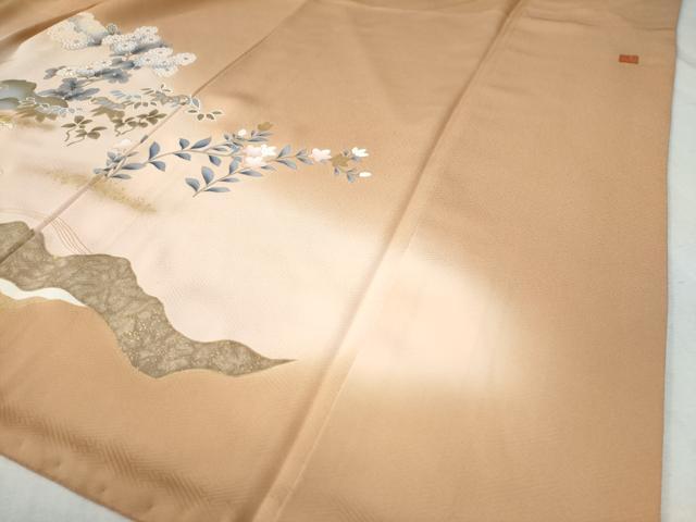 平和屋着物●豪華色留袖　作家物　枝垂れ柳花松文　暈し染め　金銀彩　正絹　逸品　CAAZ3826yc