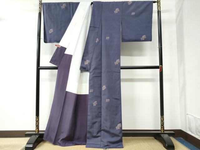 平和屋着物●京の名門・菱屋六右ェ門　紬　源氏香　正絹　逸品　CAAZ3843yc