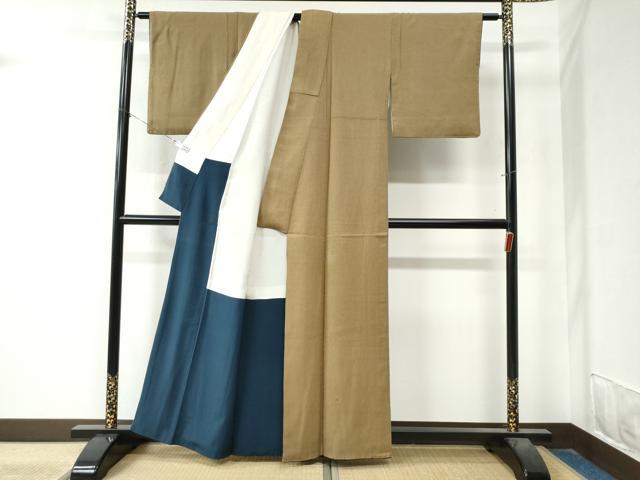 平和屋着物●本塩沢　蚊絣　正絹　逸品　CAAZ3849yc