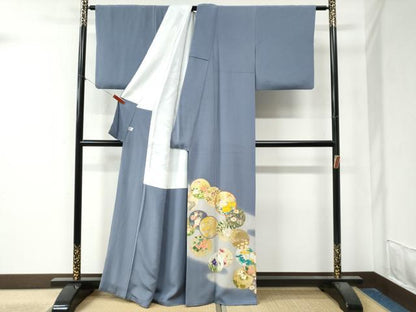 平和屋着物●豪華色留袖　花鳥丸文　暈し染め　金彩　正絹　逸品　CAAZ3895yc