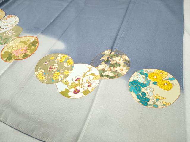 平和屋着物●豪華色留袖　花鳥丸文　暈し染め　金彩　正絹　逸品　CAAZ3895yc