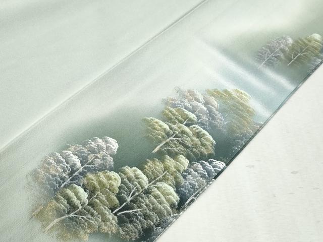平和屋着物●色留訪問着　作家物　手描き　宮島　暈し染め　金彩　正絹　逸品　CAAZ3897yc