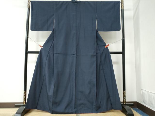 平和屋着物●本塩沢　110亀甲　変わり縞　正絹　逸品　CAAZ3919yc
